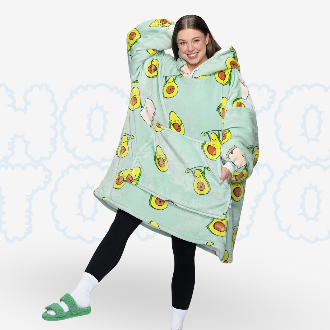 Hotto Tokyo™ ふわもこ着るブランケット・フード付き(アボカド)